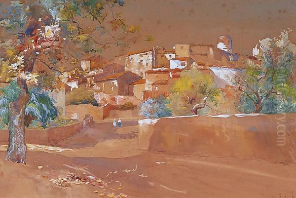 Village De Provence Oil Painting by Maurice Dainville