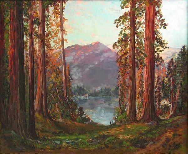 Fallen Leaf Lake Oil Painting by Tilden Dakin