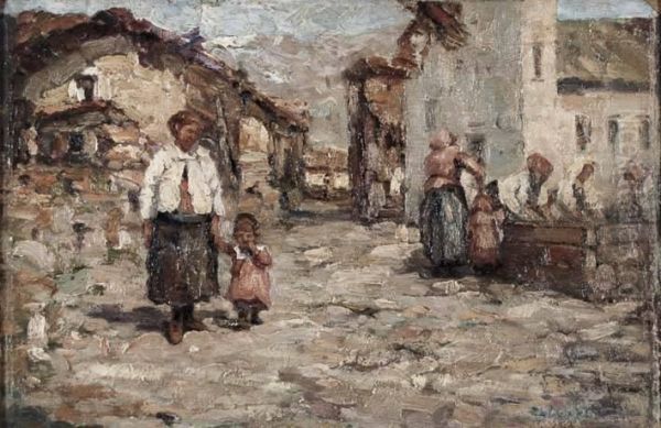 La Passeggiata Oil Painting by Zaccaria Dal Bo