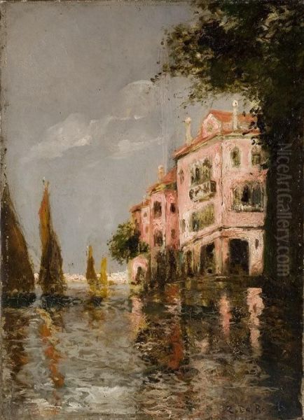 Vele A Venezia Oil Painting by Zaccaria Dal Bo