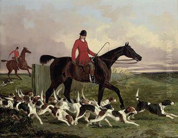 Leading Out The Pack Oil Painting by John Dalby Of York