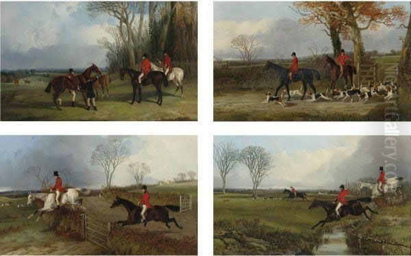 Mounting At Covertside Oil Painting by John Dalby Of York