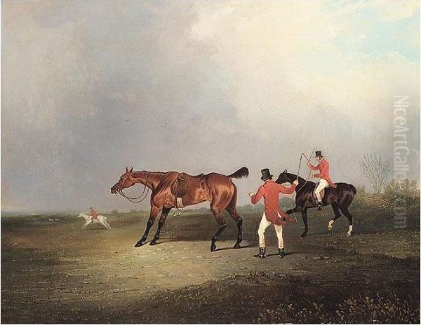 Hunting Scene Oil Painting by John Dalby Of York