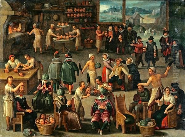 The Baker Of Eeklo Oil Painting by Dalen Van Cornelis I & Ii