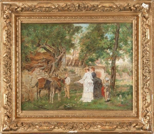 La Gita Sullasinello Oil Painting by Emile Charles Dameron