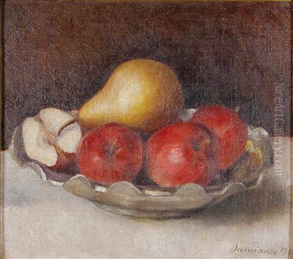 Fruchtestillleben Oil Painting by Constantin Damianos