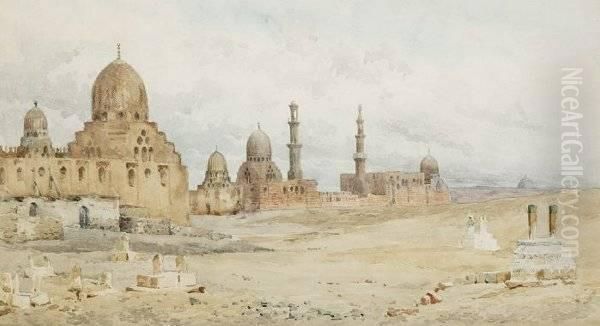 Egyptian City With Mosques Oil Painting by Charles Edmund Dana