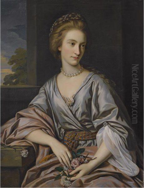 Portrait Of Charlotte Hartley Oil Painting by Sir Nathaniel Dance-Holland