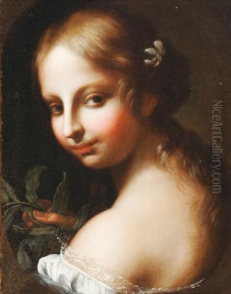 Portrait Of A Young Maiden Oil Painting by Cesare Dandini