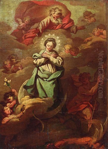 La Vierge De L'immaculee Conception Oil Painting by Michel-Francois Dandre-Bardon