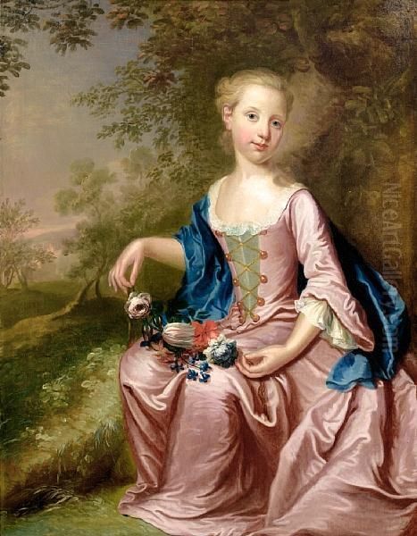 Portrait Of A Young Girl Oil Painting by Bartholomew Dandridge