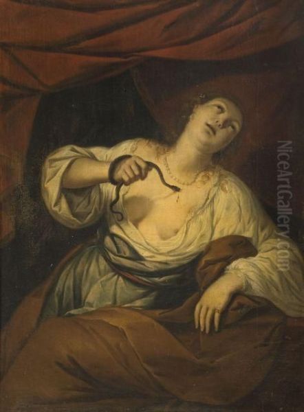 La Mort De Cleopatre Et La Mort De Lucrece Oil Painting by Stefano Danedi