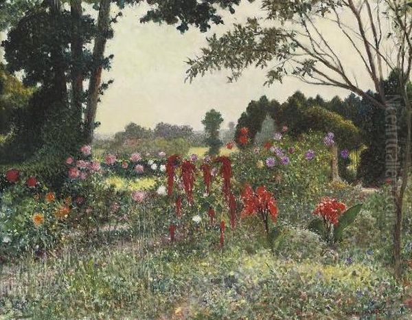 Jardin En Ete Oil Painting by Henri Camille Danger