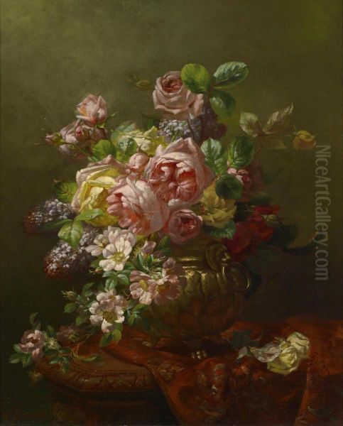 Still Life With Roses by Victor Dangon