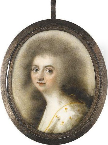 Portrait Of A Lady Oil Painting by Abraham Daniel