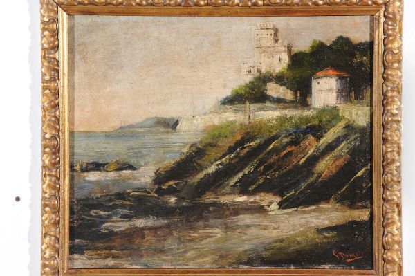 Scoglio Dei Mille A Quarto Oil Painting by Giuseppe Danieli