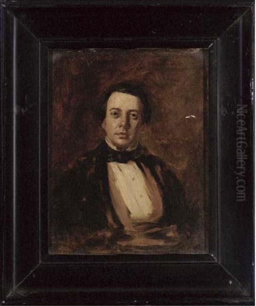 Portrait Of A Gentleman Oil Painting by William Daniels