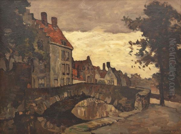 Hollandische Grachtenansicht Oil Painting by Charles Dankmeijer