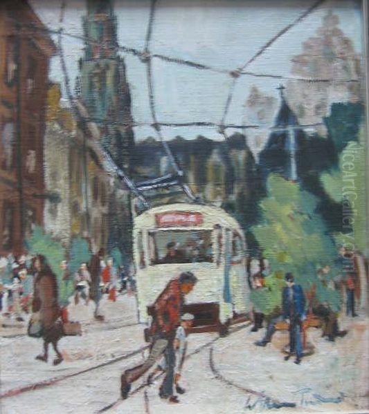 Turner: City Centre Scene With Figures And Trams, 8.5