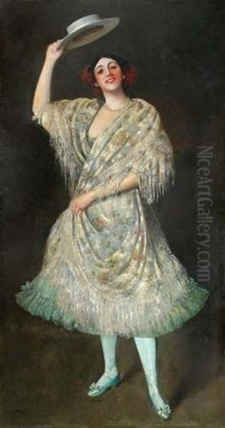 A Dancer Oil Painting by William Turner Dannat