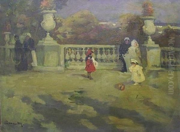 Terrasse Au Jardin Du Luxembourg Oil Painting by Alice Dannenberg