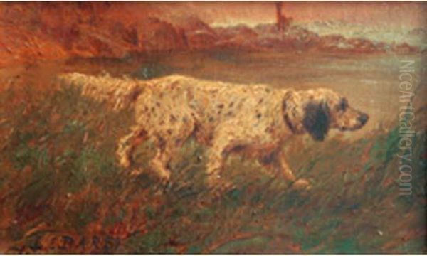 Scene De Chasse. Oil Painting by Louis Darey