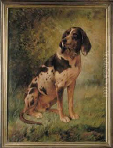 Le Chien Fox Oil Painting by Louis Darey