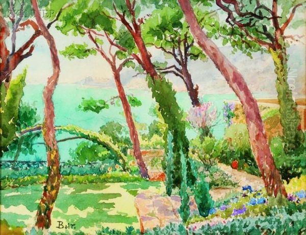 Garden By The Sea Oil Painting by Edward Darley Boit