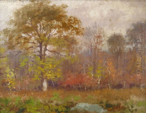 New England Landscape Oil Painting by Frank Darrah