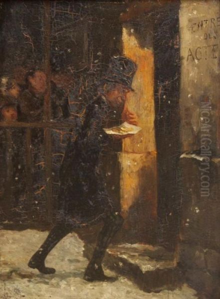 L'acteur Des Funambules Oil Painting by Honore Daumier