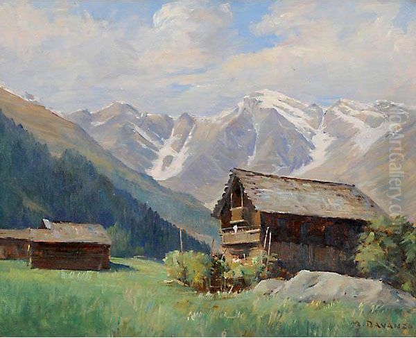 Montagne Della Carnia Oil Painting by Marco Davanzo