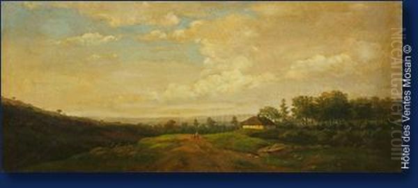 Panorama De Campagne Oil Painting by Jean-Baptiste Davelooze