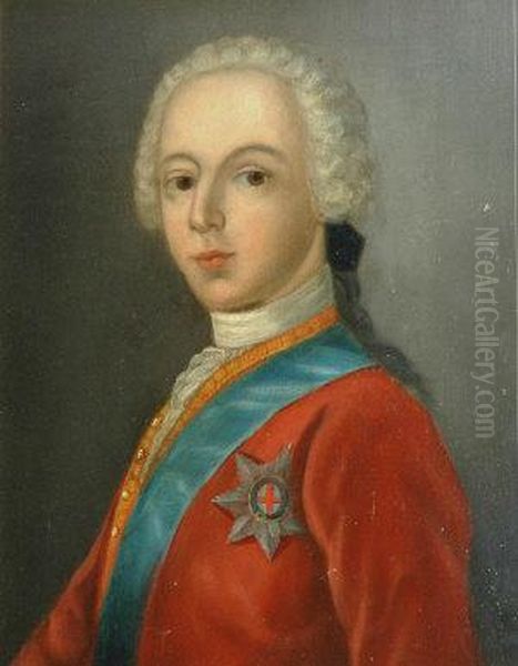 Prince Charles Edward Stuart Oil Painting by Antonio David