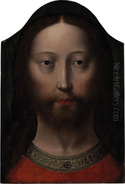 Head Of Christ Oil Painting by Gerard David