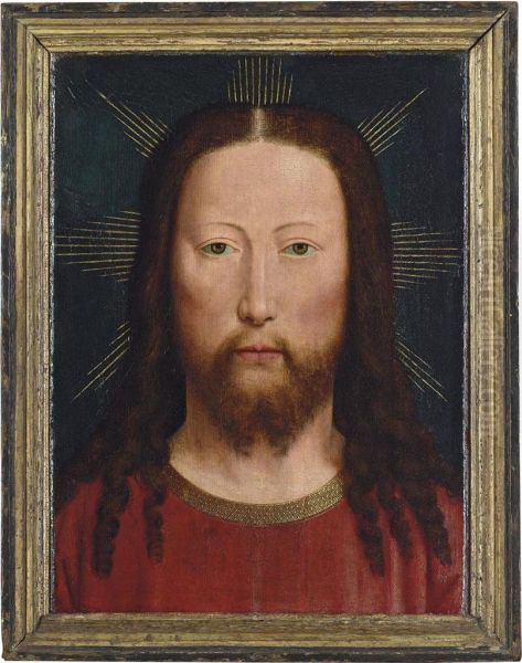 Head Of Christ Oil Painting by Gerard David