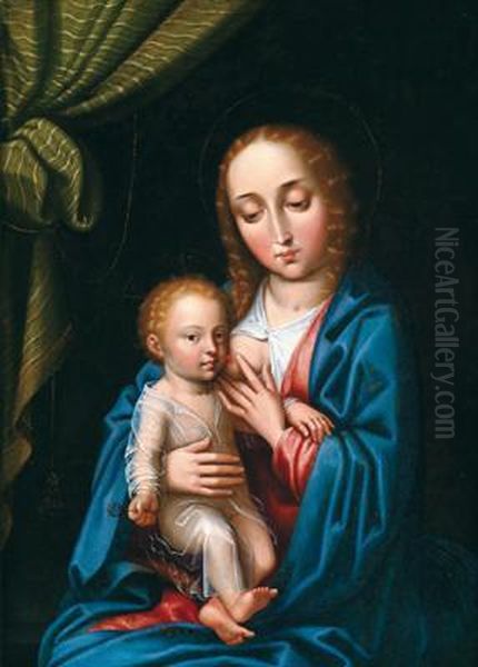 Madonna Col Bambino Oil Painting by Gerard David