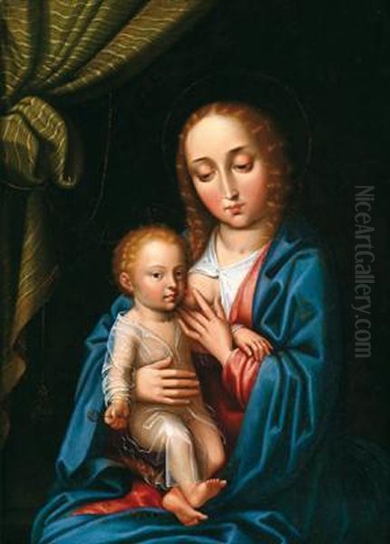 Madonna Con Il Bambino Oil Painting by Gerard David