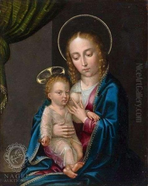 Thevirgin And Child Oil Painting by Gerard David