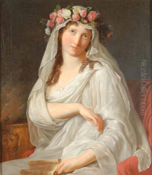 Da Un Orginale Del Maestro Oil Painting by Jacques Louis David