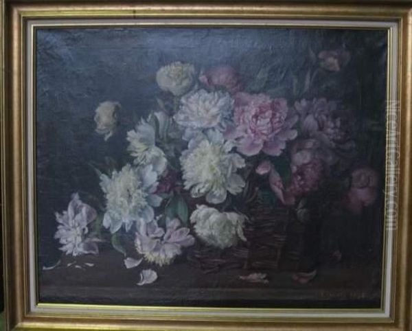 Jetee De Pivoines Oil Painting by Leo David