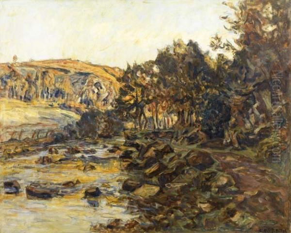 La Riviere Oil Painting by Germain David-Nillet