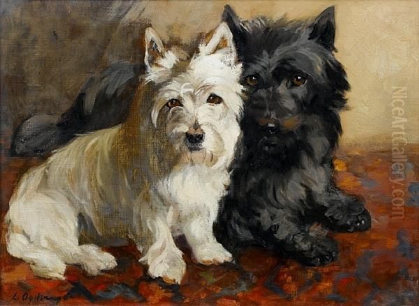 Mac And Coolie Oil Painting by Lilian C. Davids