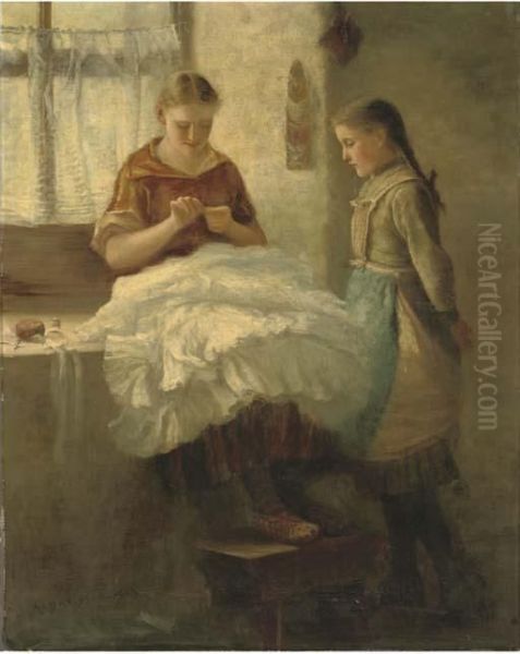 The Bridal Dress Oil Painting by Alexander Davidson