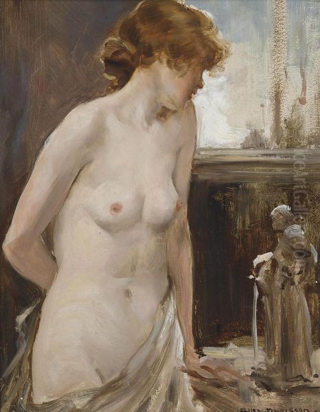 Female Nude Oil Painting by Allan Douglas Davidson