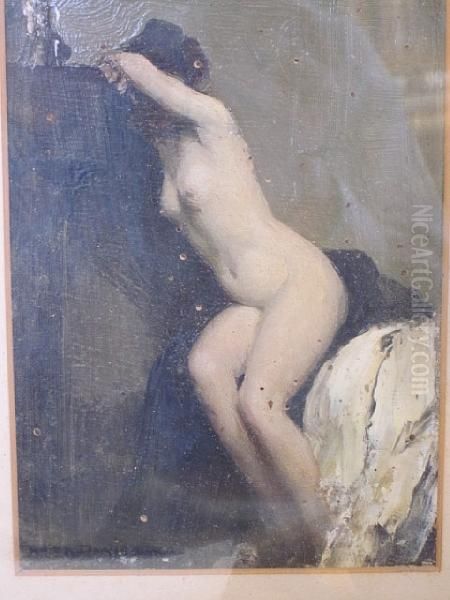 Nude Study Oil Painting by Allan Douglas Davidson