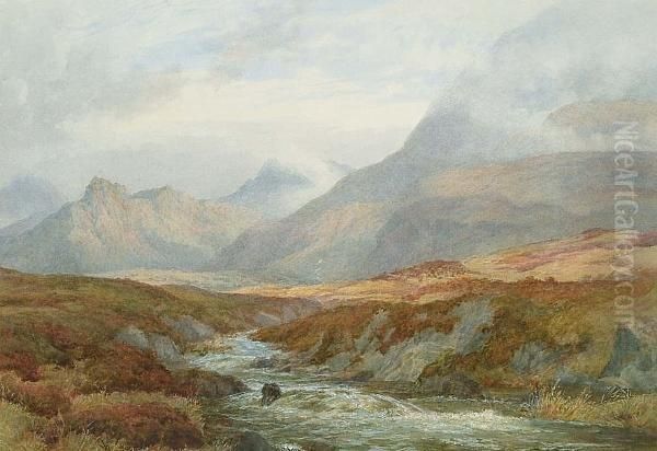 View Of Arran Oil Painting by Charles Topham Davidson