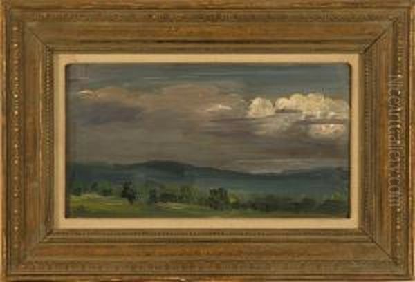 Rockland Lake From The South Shore Oil Painting by Arthur Bowen Davies