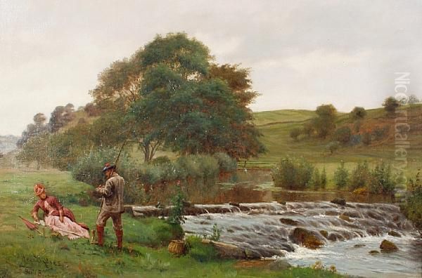 Baiting Up Oil Painting by James Hey Davies