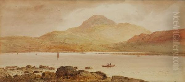 Highland River Landscape Oil Painting by Benjamin Davis