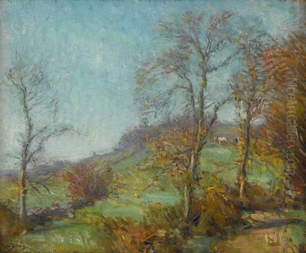 Autumn Landscape Oil Painting by Charles Harold Davis